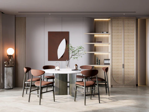 Sala de Jantar 08 Modelo 3D