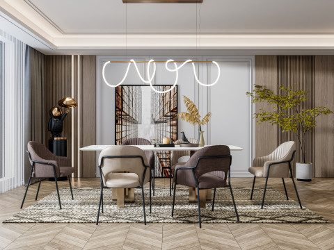 Dining Room 09 3D Model