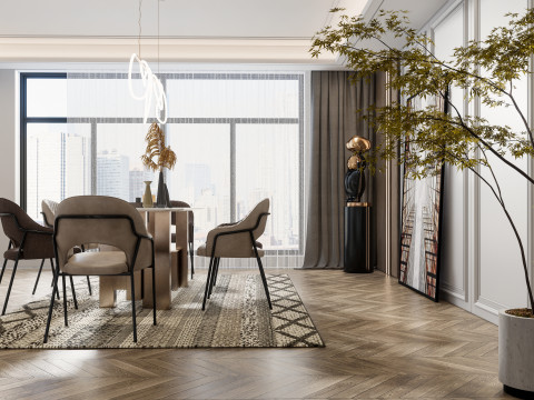 Dining Room 09 3D-Modell