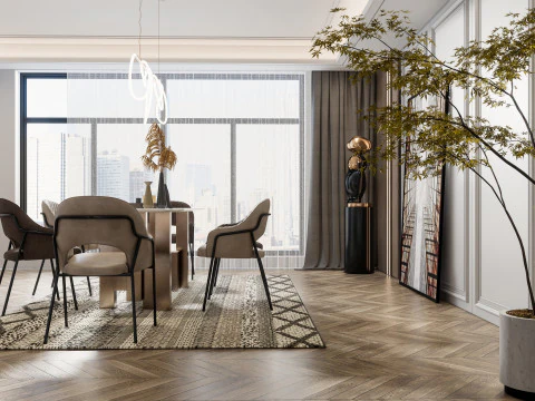 Sala de Jantar 09 Modelo 3D