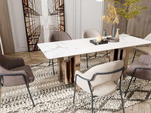 Dining Room 09 3D-Modell