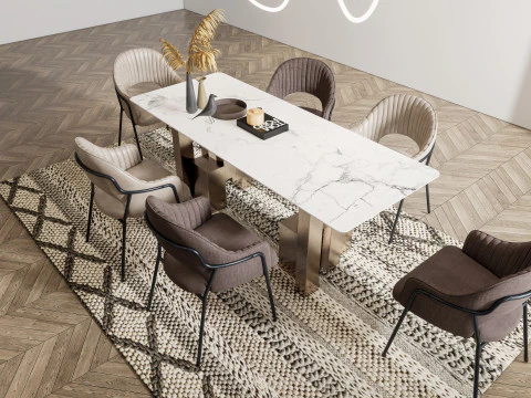 Sala de Jantar 09 Modelo 3D