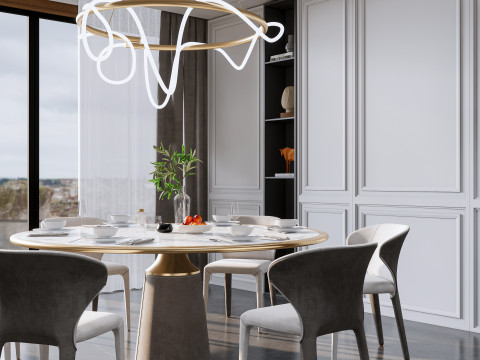 Dining Room 10 3D-Modell