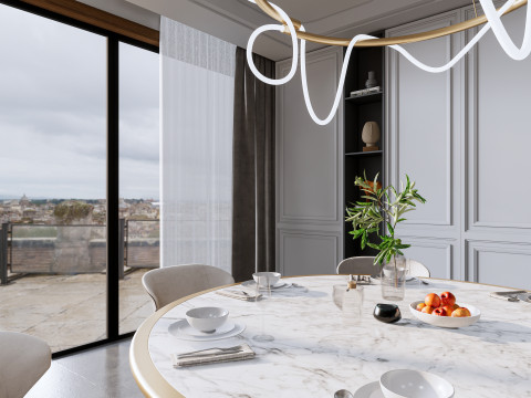 Dining Room 10 3D-Modell