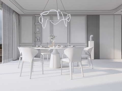 Dining Room 10 3D-Modell