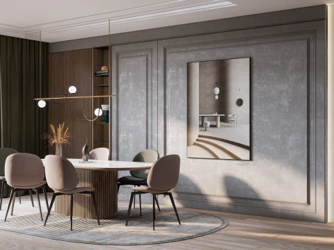 Dining Room 11 3D Model