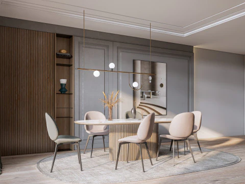 Dining Room 11 3D Model