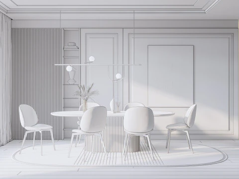 Dining Room 11 3D Model