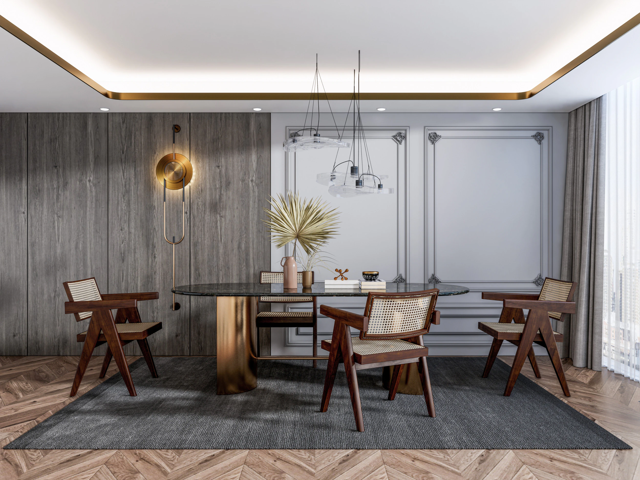 Sala de Jantar 12 Modelo 3D .c4d .max .obj .3ds .fbx .stl .blend