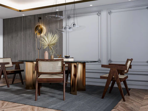 Sala de Jantar 12 Modelo 3D