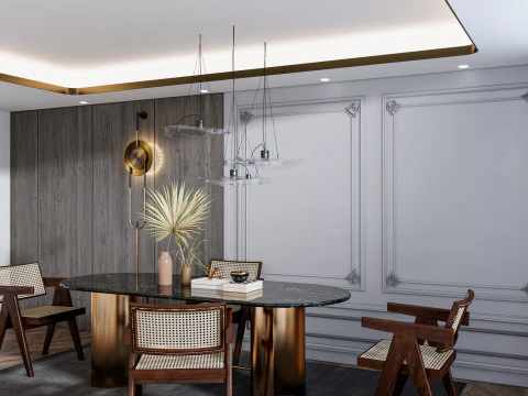 Sala de Jantar 12 Modelo 3D