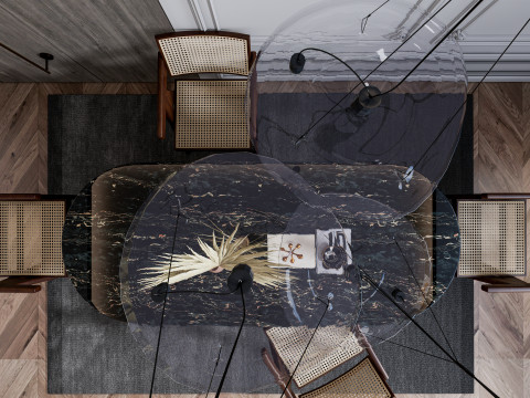 Dining Room 12 3D-Modell