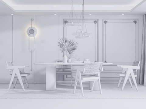 Dining Room 12 3D-Modell