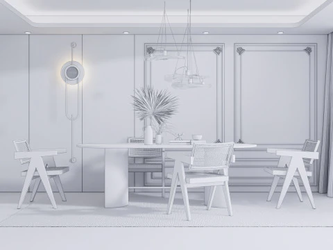 Sala de Jantar 12 Modelo 3D