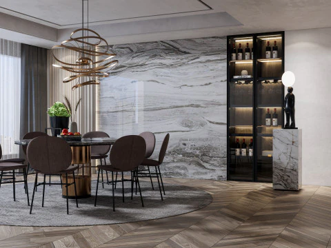 Dining Room 13 3D Model