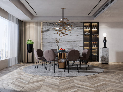 Dining Room 13 3D Model
