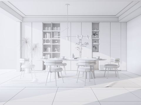 Dining Room 14 3D Model