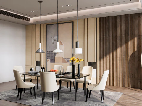 Dining Room 15 3D Model