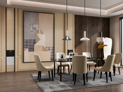 Dining Room 15 3D Model