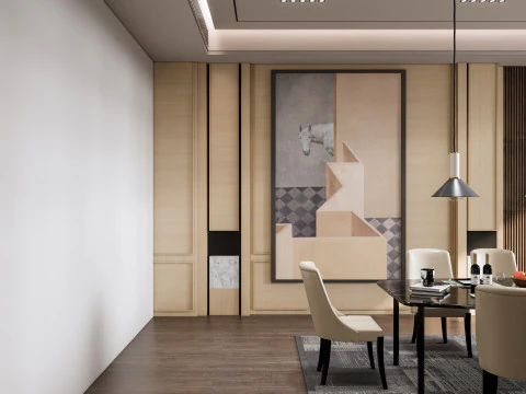 Dining Room 15 3D Model