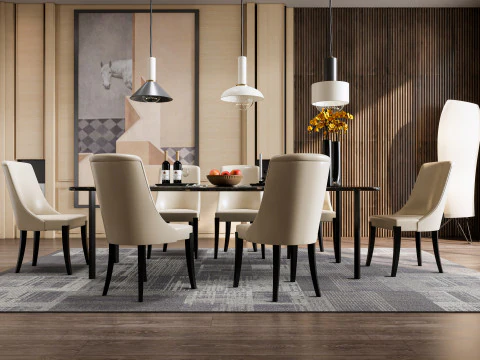 Dining Room 15 3D Model