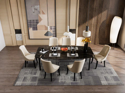 Dining Room 15 3D Model