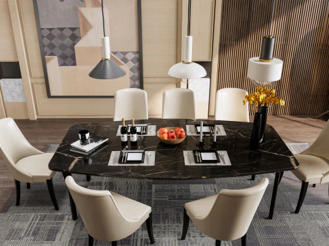 Dining Room 15 3D Model