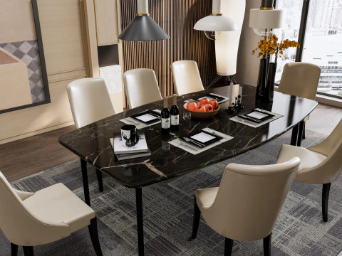 Dining Room 15 3D Model