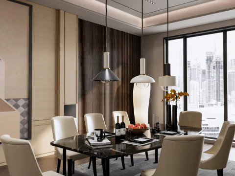 Dining Room 15 3D Model