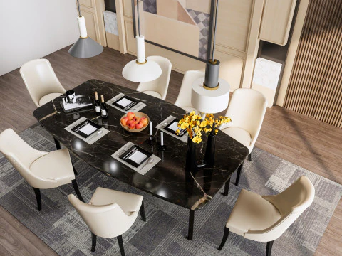 Dining Room 15 3D Model