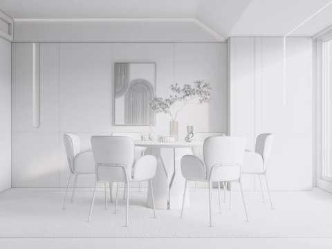 Sala da pranzo 17 Modello 3D