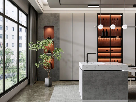 Dining Room 19 3D Model