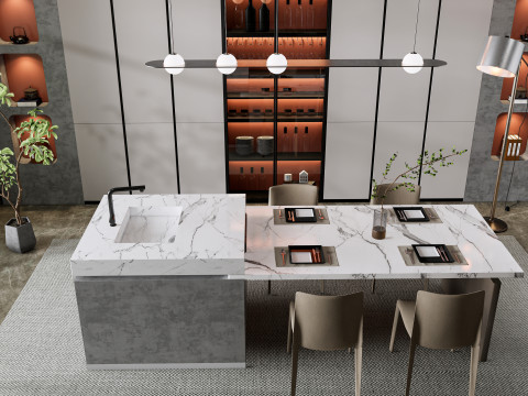 Dining Room 19 Modello 3D