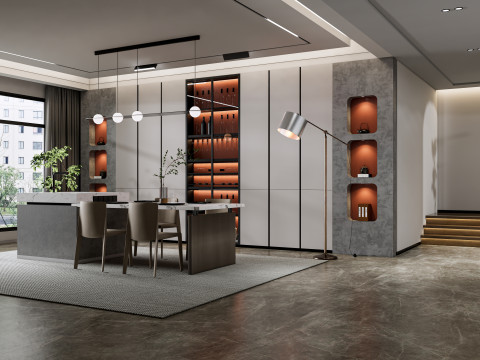 Dining Room 19 Modello 3D