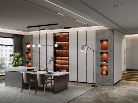 Dining Room 19 Modello 3D