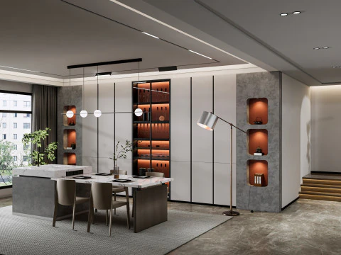 Dining Room 19 3D Model