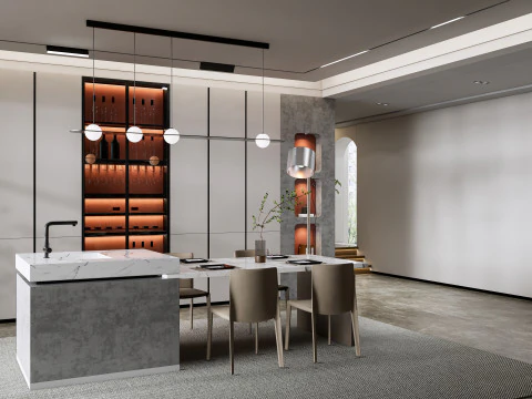 Dining Room 19 3D Model