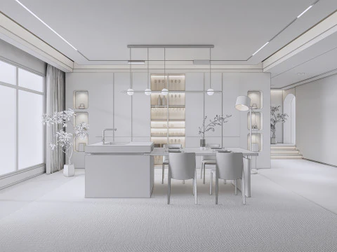 Dining Room 19 3D Model