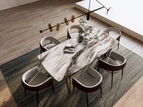 Dining Room 20 3D Model