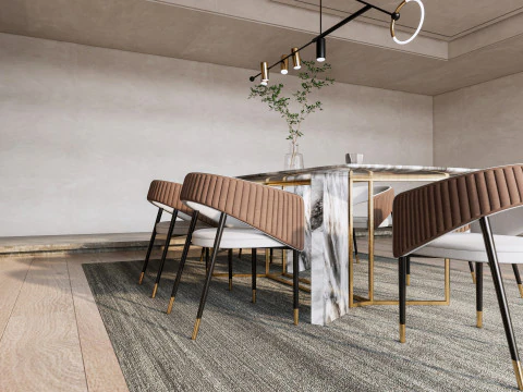 Dining Room 20 3D Model