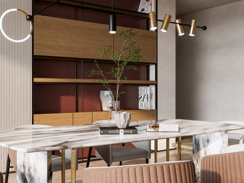 Dining Room 20 3D Model