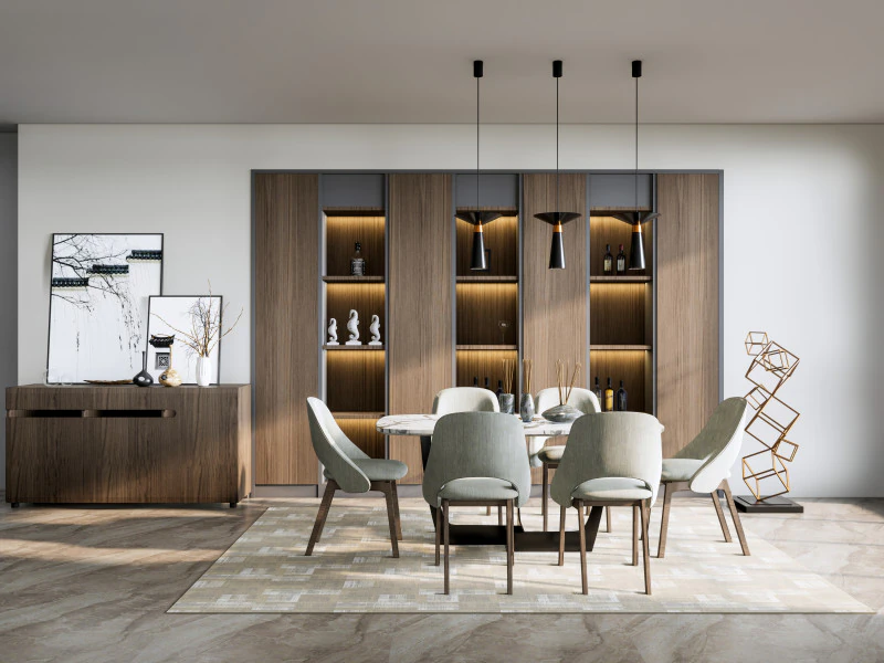 Sala da pranzo 23 Modello 3D .c4d .max .obj .3ds .fbx .stl .blend 