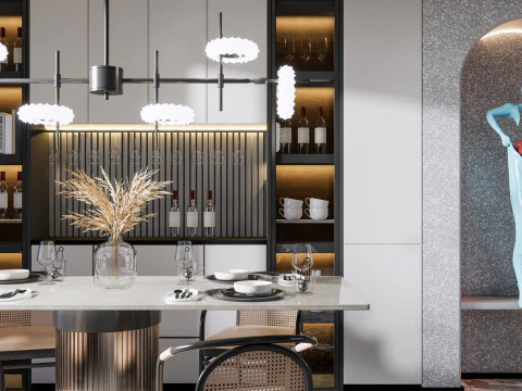 Dining Room 25 3D Model