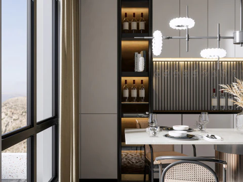 Dining Room 25 3D Model