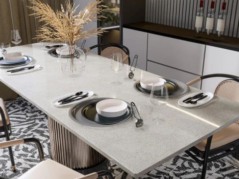 Dining Room 25 3D Model