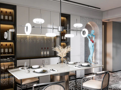 Dining Room 25 3D Model