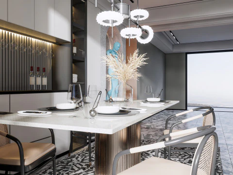 Dining Room 25 3D Model