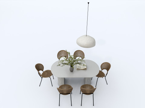 Dining table set 1 Modelo 3D