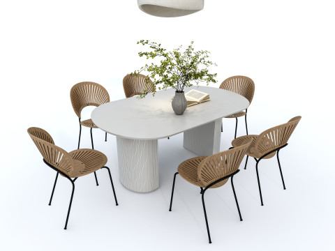 Dining table set 1 Modelo 3D