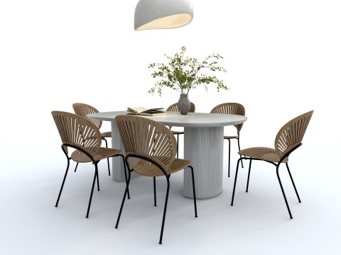 Dining table set 1 Modelo 3D